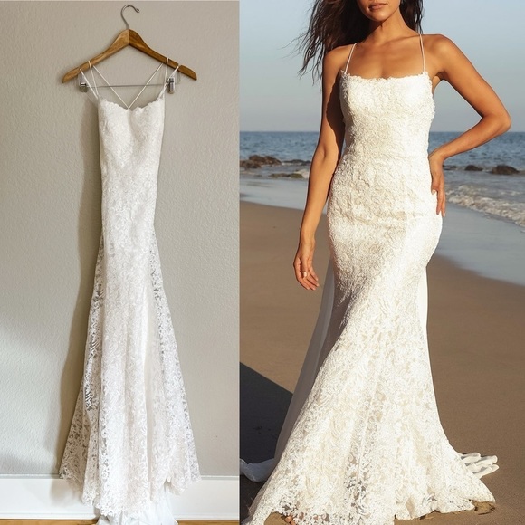 Remarkable Moment White Floral Embroidered Lace-Up Maxi Dress - Picture 1 of 9